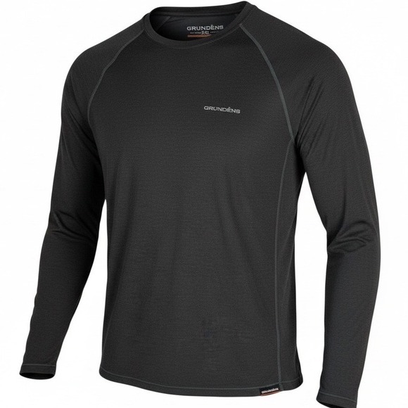 Grundens Other - GRUNDENS Mens XXL LS Performance Shirt Dark Brown Moisture Wicking Fishing